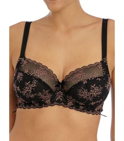 Freya Offbeat Decadence Lace Brazilian Panty (402571),XS,Black at